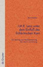 J.M.R. Lenz unter dem Einfluß des frühkritischen Kant