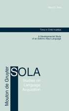 Time in Child Inuktitut: A Developmental Study of an Eskimo-Aleut Language