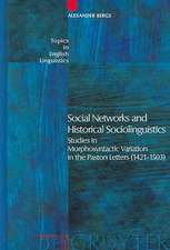 Social Networks and Historical Sociolinguistics: Studies in Morphosyntactic Variation in the Paston Letters (1421-1503)