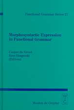 Morphosyntactic Expression in Functional Grammar