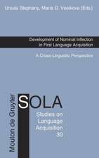 Development of Nominal Inflection in First Language Acquisition: A Cross-Linguistic Perspective