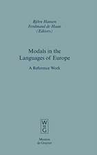 Modals in the Languages of Europe: A Reference Work