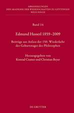 Edmund Husserl 1859–2009: Beiträge aus Anlass der 150. Wiederkehr des Geburtstages des Philosophen