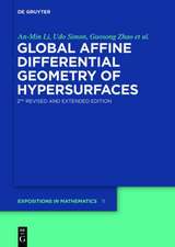 Global Affine Differential Geometry of Hypersurfaces