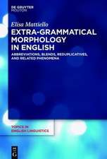 Extra-grammatical Morphology in English: Abbreviations, Blends, Reduplicatives, and Related Phenomena