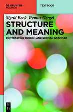 Contrasting English and German Grammar: An Introduction to Syntax and Semantics