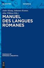 Manuel des langues romanes