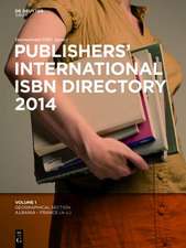 Publishers' International ISBN Directory 2014