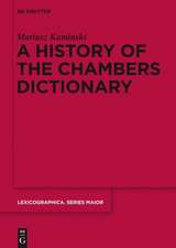 A History of the Chambers Dictionary