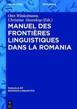 Manuel des frontières linguistiques dans la Romania