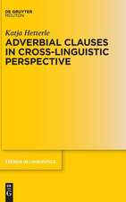 Adverbial Clauses in Cross-Linguistic Perspective