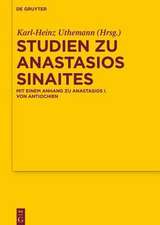 Studien zu Anastasios Sinaites