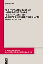 Rechtsfragen rund um notleidende Fonds. Rechtsfragen des Verbraucherkreditgeschäfts