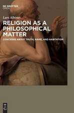 Religion as a philosophical matter