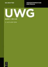 UWG. §§ 8-20; § 23 GeschGehG; Register