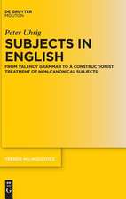 Subjects in English