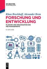 Brockhoff, K: Forschung und Entwicklung