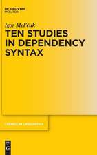 Ten Studies in Dependency Syntax