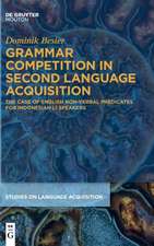 Grammar Competition in Second Language Acquisition