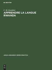 Apprendre la langue Rwanda