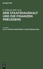 Finanz-Ministerium: Buch 9: Justizverwaltung