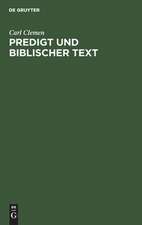 Predigt und biblischer Text: eine Untersuchung zur Homiletik