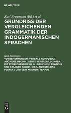 Vorbemerkungen. Verbale Komposita. Augment. Reduplizierte Verbalbildungen. Die Tempusstämme im allgemeinen. Präsens und starker Aorist. Die s-Aoriste. Das Perfekt und sein Augmenttempus: aus: Grundriss der vergleichenden Grammatik der indogermanischen Sprachen : kurzgefasste Darstellung der Geschichte des Altindischen, Altiranischen (Avestischen u. Altpersischen), Altarmenischen, Altgriechischen, Albanesischen, Lateinischen,..., Bd. 2, Te