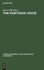 The partisan voice: a study of the political lyric in France and Germany, 1180-1230