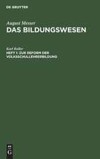 Zur Reform der Volksschullehrerbildung: zwei Vorschläge zur Schulreform