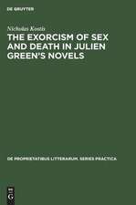 The exorcism of sex and death in Julien Green's novels