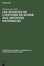 Les sources de l'histoire de Russie aux Archives Nationales