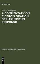 A commentary on Cicero's oration De haruspicum responso