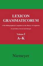 Lexicon Grammaticorum: A bio-bibliographical companion to the history of linguistics