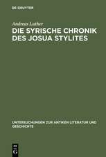 Die syrische Chronik des Josua Stylites