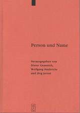 Person und Name: Methodische Probleme bei der Erstellung eines Personennamenbuches des Frühmittelalters