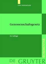 Lang/Weidmüller. Genossenschaftsgesetz: (Gesetz, betreffend die Erwerbs- und Wirtschaftsgenossenschaften) Mit Erläuterungen zum Umwandlungsgesetz. Kommentar