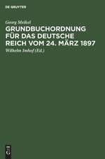 Grundbuchordnung für das Deutsche Reich vom 24. März 1897