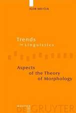 Aspects of the Theory of Morphology