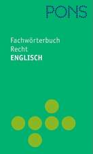 PONS Fachwörterbuch Recht Englisch - Deutsch / Deutsch - Englisch