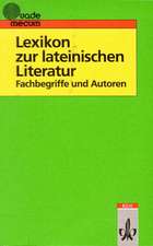 Lexikon zur lateinischen Literatur