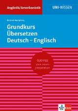 Grundkurs Übersetzen Deutsch-Englisch