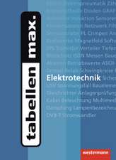 tabellen max. Elektrotechnik