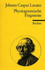 Physiognomische Fragmente zur Beförderung der Menschenkenntnis und Menschenliebe