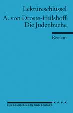 Die Judenbuche. Lektüreschlüssel für Schüler