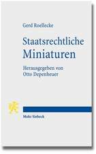 Staatsrechtliche Miniaturen