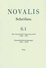 Der Dichterische Jugendnachlass (1788-1791) Und Stammbucheintragungen (1791-1793): 3. Fassung Lesetext