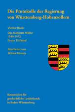 Die Protokolle der Regierung von Württemberg-Hohenzollern