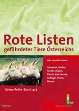 Rote Listen gefährdeter Tiere Österreichs: Alte Haustierrassen