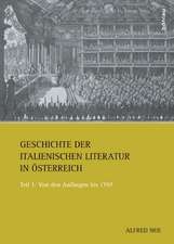 Geschichte der italienischen Literatur in Österreich 1