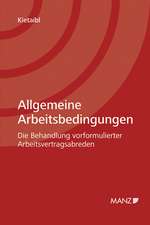 Allgemeine Arbeitsbedingungen